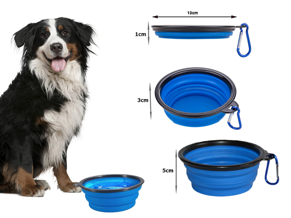 Cuenco de silicona para perros plegable touristic carabinieri 400ml