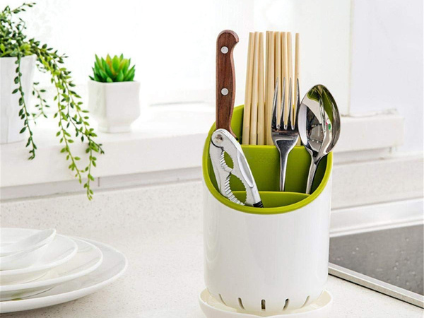 Küchenorganisator besteckabtropfschale messertrockner