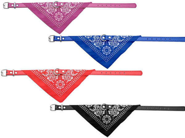 Dog collar with bandanna for dog cat m