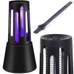 Lámpara insecticida para mosquitos insectos moscas uv eficaz 5w cepillo silencioso