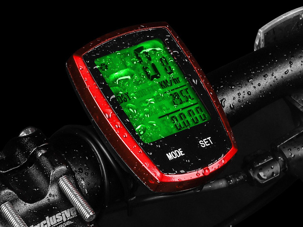 Bezdrôtový cyklopočítač lcd rýchlomer