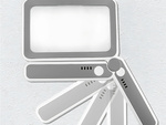 Illuminated reading magnifying glass 4x with led lighting