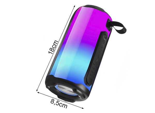 Bezdrátový reproduktor bluetooth boombox přenosný usb rádio fm aux