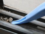 Slot cleaning brush slot scraper