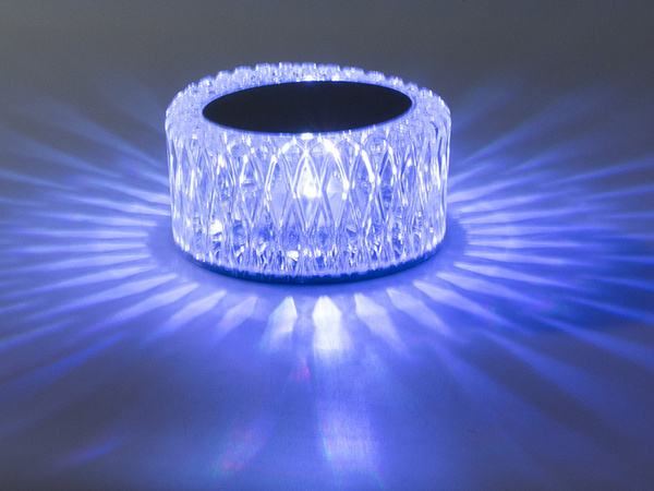 Kristāla galda lampa rezultātā rgb usb tālvadības pults