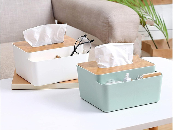Caja de pañuelos bandeja organizadora de pañuelos
