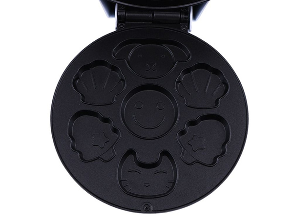 Tostadora eléctrica para gofres y galletas, moldes con diferentes diseños, 1200 W