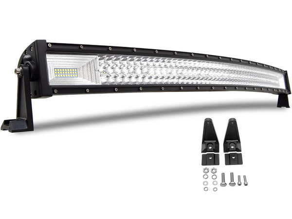 DARBO ŠVIESA PROŽEKTORIUS 130 CM 192+42 LED BARAS HALOGENAS 675W 12V 24V REFLEKTORIUS