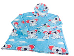 Topla koala bluza odeja prevelika xxl 2v1 debelo krzno mehka s kapuco