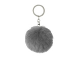 Key ring pendant bag pompon fur tinsel for handbags