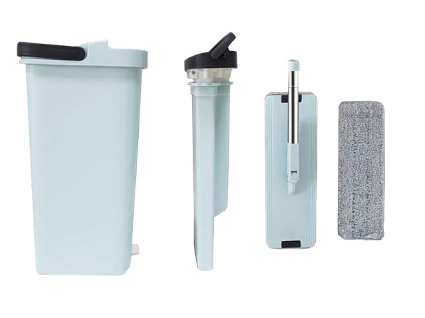 Ploski mop z ožemalnikom dvokomorni talni mop 3x blazinice