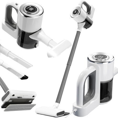 Aspirador vertical inalámbrico sin bolsa manual 2 en 1 100 w 4 boquillas hepa