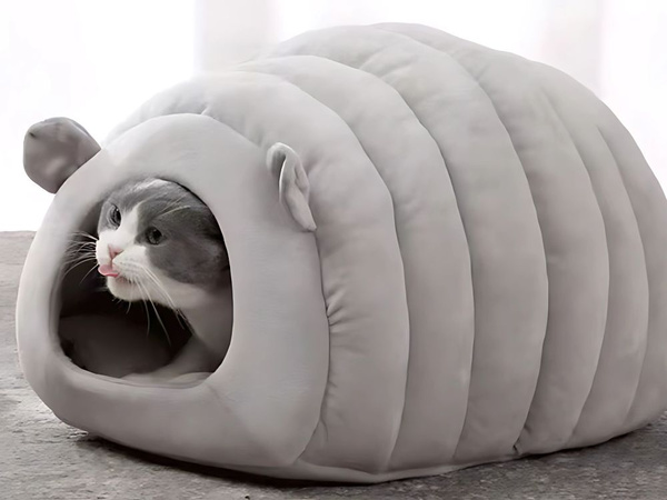 Pluszowe legowisko kokon dla psa kota miękkie poduszka posłanie puszyste