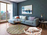 Fluffy dog bed cat bed soft 60cm