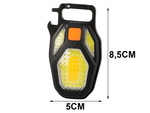 Led světlo cob klíčenka otvírák magnet usb baterka