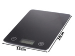 Elektronska kuhinjska teža lcd 5kg steklo točno