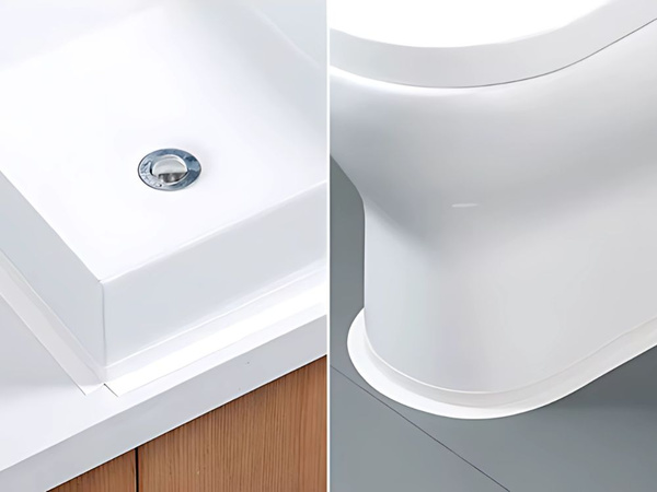 Cinta de sellar blanca para paredes de baño y fregaderos 3m pvc fuerte adhesivo