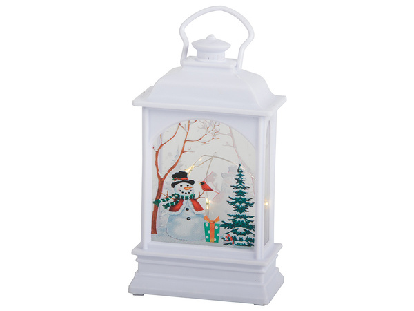 Crăciun lanternă lanternă decorare condus decorare vitraliu de sticlă snowman lanternă