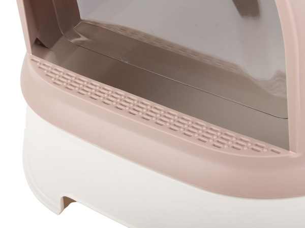 Kuweta dla kota duża zamknięta na żwirek łopatka wytrzymała wysuwana