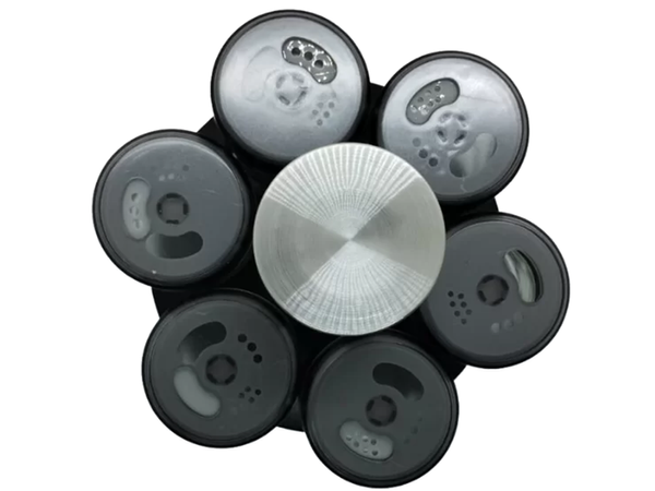 Gewürzorganisator rotierende glasbehälter 6 stück gewürzsalz