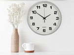 Wall clock large non-touching silent 30 cm round second hand
