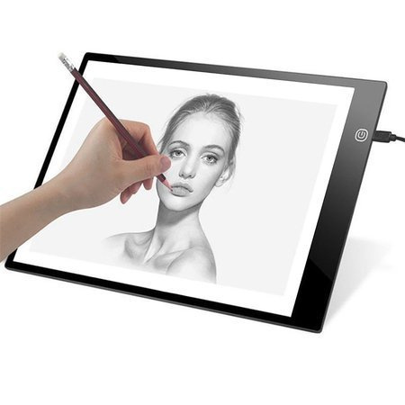 Tablă de desen iluminată cu hârtie de calc cu led a4