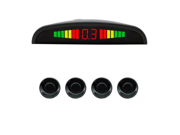 Rear rear parking sensors set 4x sensor lcd display