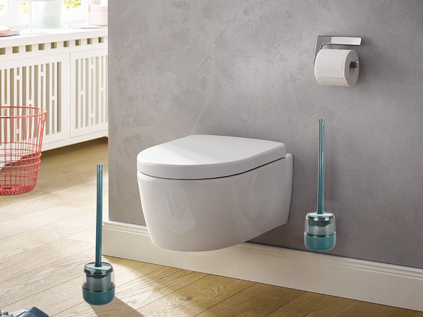Escobillero de silicona para colgar inodoro de baño