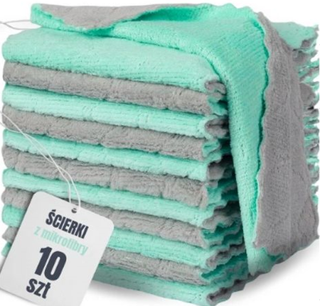 PAÑOS DE MICROFIBRA 10 PIEZAS (300)