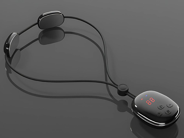 Elektrostimulátor krku masér usb 15 výkon 4 režimy ohřevu masáž krku ems