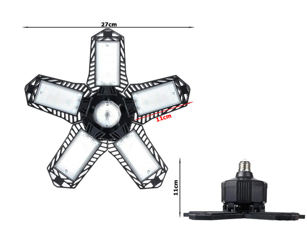 Lae kokkupandav led töötuba lamp tugev e27