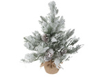 Künstlicher weihnachtsbaum schnee klein 45cm dekorativ schreibtisch tisch dick verschneit