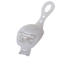 Luz de bicicleta 2 led frontal 2pcs silicona resistente al agua