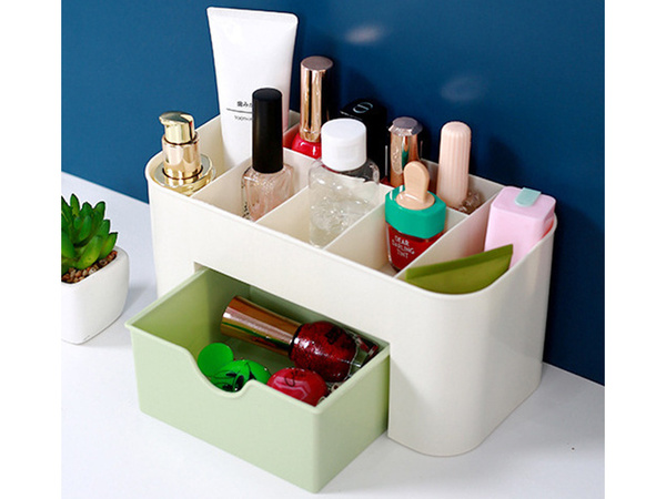 Cofre organizador de cosméticos cajón joyero portacepillos