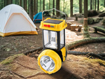 Solar led camping lamp with hanging bracket for camping 5 modes