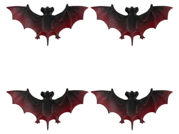 Halloweenská netopýří dekorace netopýr sada 4 kusů