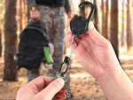 SCHLÜSSELRING AUFROLLSEIL MIT GÜRTELKARABINERHAKENAUFROLLER