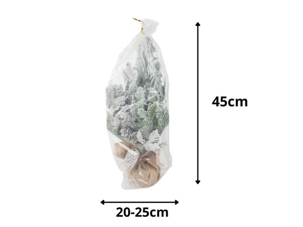 Künstlicher weihnachtsbaum schnee klein 45cm dekorativ schreibtisch tisch dick verschneit
