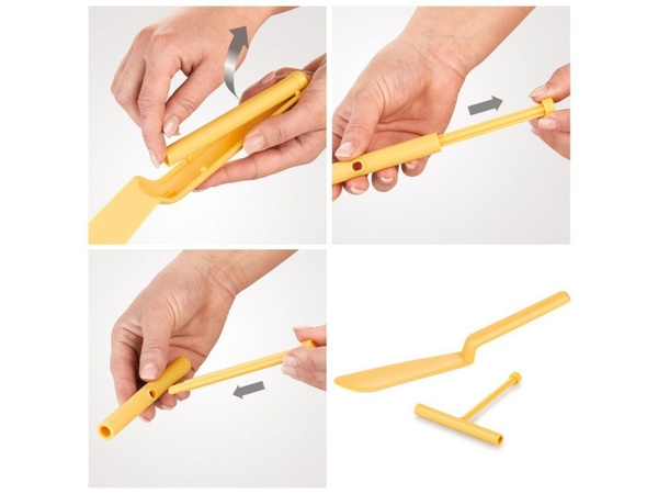 Spatule à crêpes avec rouleau à pâtisserie pour les omelettes aux crêpes