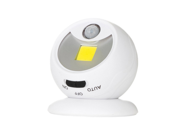 Led lampa cob 360 na batérie magnet bezdrôtový snímač pohybu noc