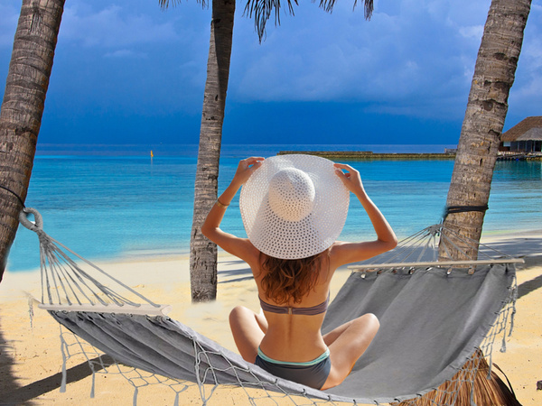 Vrtna viseča mreža turistična siva šopki gugalnica boho torba 200 x 100 cm