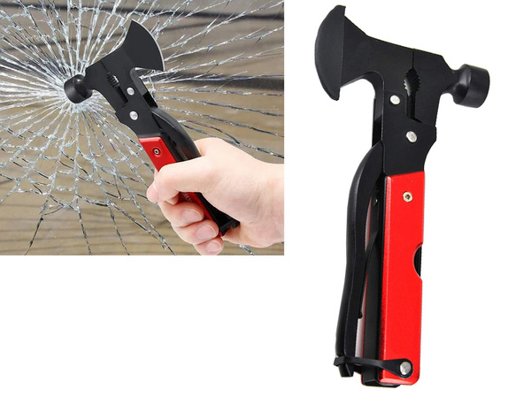 Multitool multifunkcionālie instrumenti 17in1 survival āmurs smalcinātājs kombinatori