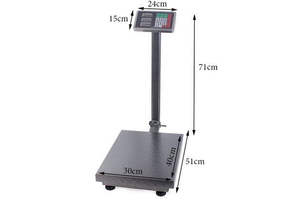Elektronické skladové váhy 100 kg lcd