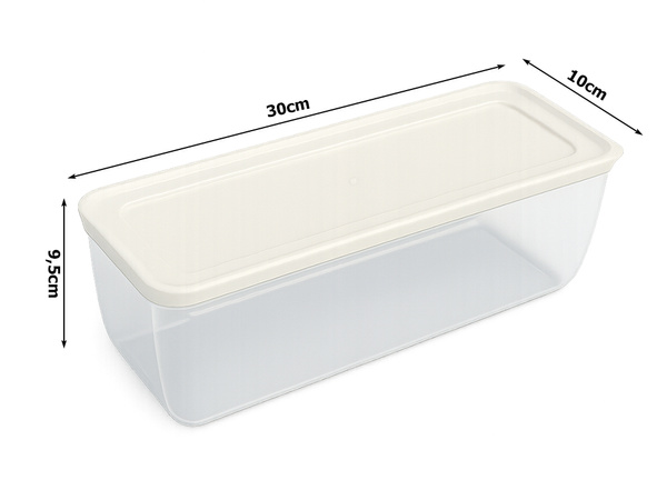 Recipiente para alimentos comida 2,8 l litros con tapa organizador para la cocina caja