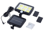 Lámpara solar 120 led con sensor de movimiento crepuscular