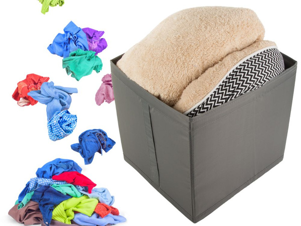 Organizér box na oděvy prádla šatní skříň kontejner velký