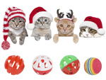 Ensemble de jouets pour chat balle jouet 9 el mix jouet cadeau de vacances