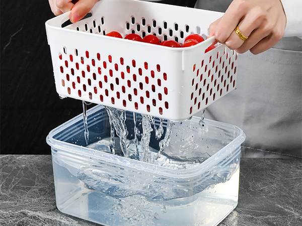 Kitchen containers for food with basket container with seal 4 pcs