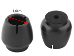 Chair leg caps felt 12-16mm black 16pcs