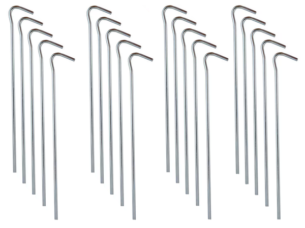 Tent piles holidays anchor pins steel 18cm 20pcs hook & lamp; loop pegs